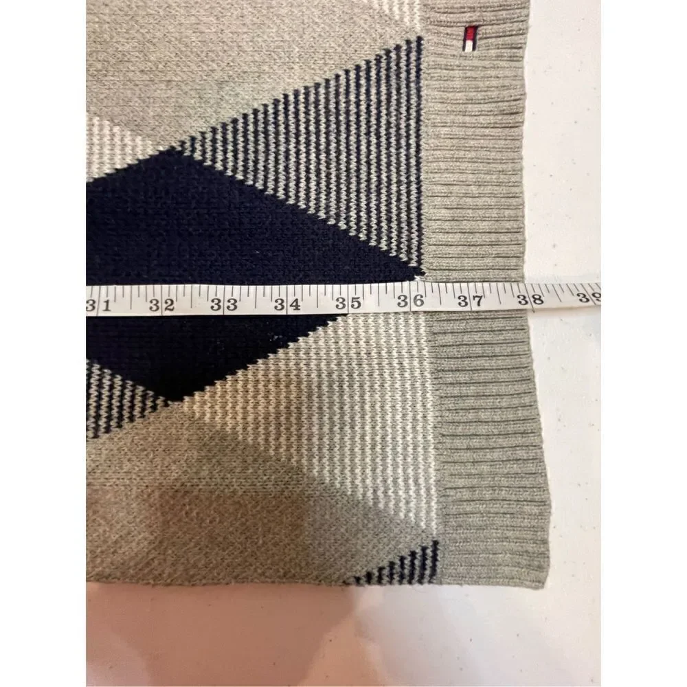 Tommy Hilfiger mens blue gray scarf